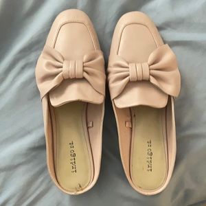 Light pink slip on shoes/flats